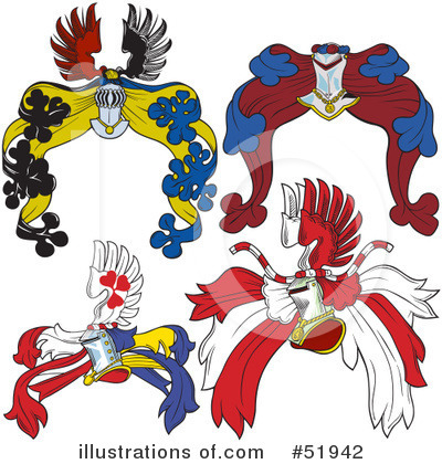 Royalty-Free (RF) Heraldry Clipart Illustration by dero - Stock Sample #51942