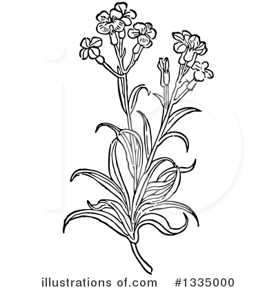 Flowers Clipart #1335000 by Picsburg