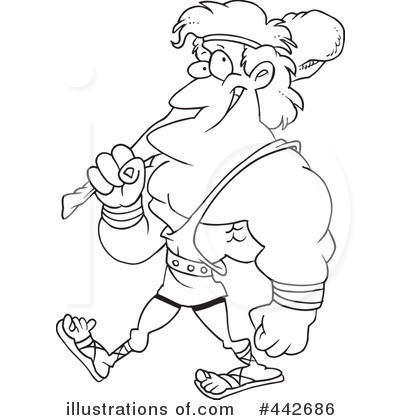 Royalty-Free (RF) Hercules Clipart Illustration by toonaday - Stock Sample #442686