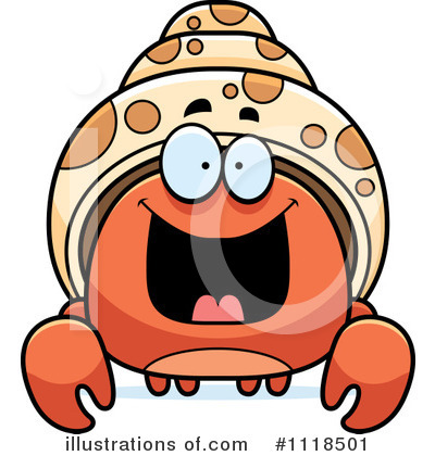 Royalty-Free (RF) Hermit Crab Clipart Illustration by Cory Thoman - Stock Sample #1118501