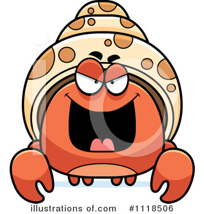 Royalty-Free (RF) Hermit Crab Clipart Illustration by Cory Thoman - Stock Sample #1118506
