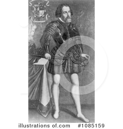 Royalty-Free (RF) Hernando Cortes Clipart Illustration by JVPD - Stock Sample #1085159