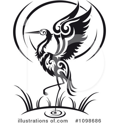 Herons Clipart #1098686 by Vector Tradition SM