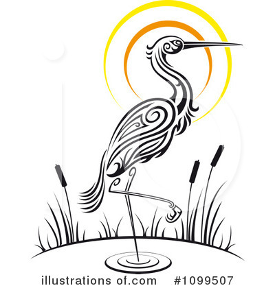 Heron Clipart #1099507 by Vector Tradition SM