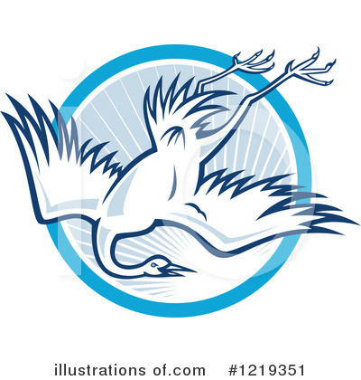 Royalty-Free (RF) Heron Clipart Illustration by patrimonio - Stock Sample #1219351