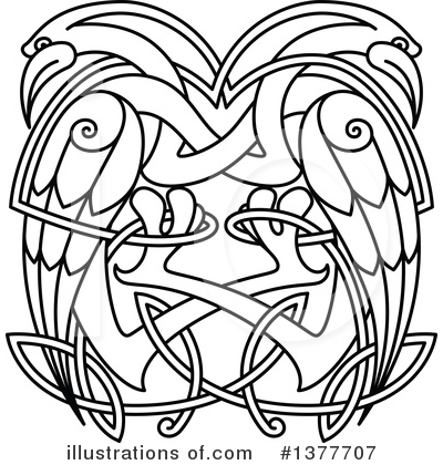 Heron Clipart #1377707 by Vector Tradition SM