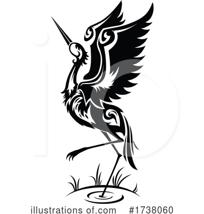 Heron Clipart #1738060 by Vector Tradition SM