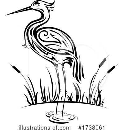 Heron Clipart #1738061 by Vector Tradition SM