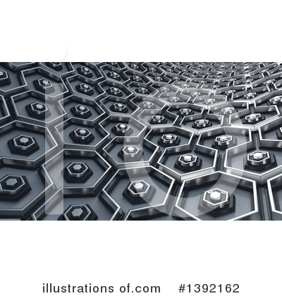 Royalty-Free (RF) Hexagon Clipart Illustration by KJ Pargeter - Stock Sample #1392162