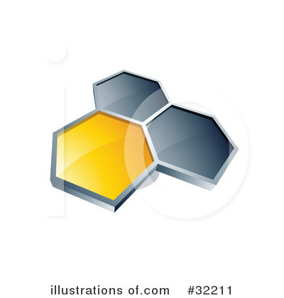 Royalty-Free (RF) Hexagon Clipart Illustration by beboy - Stock Sample #32211
