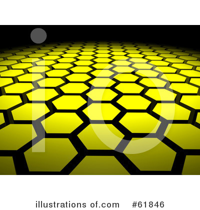 Royalty-Free (RF) Hexagon Clipart Illustration by ShazamImages - Stock Sample #61846