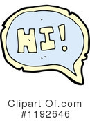 Hi Clipart #1192646 by lineartestpilot