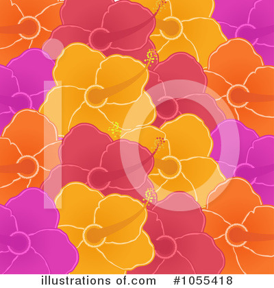 Royalty-Free (RF) Hibiscus Clipart Illustration by elaineitalia - Stock Sample #1055418