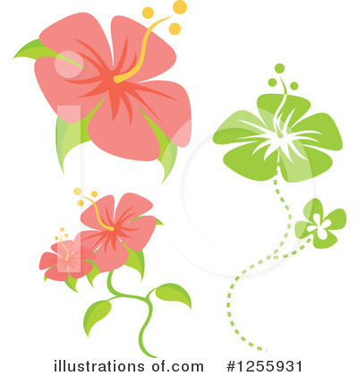 Royalty-Free (RF) Hibiscus Clipart Illustration by Amanda Kate - Stock Sample #1255931