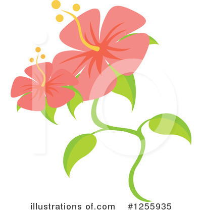 Royalty-Free (RF) Hibiscus Clipart Illustration by Amanda Kate - Stock Sample #1255935