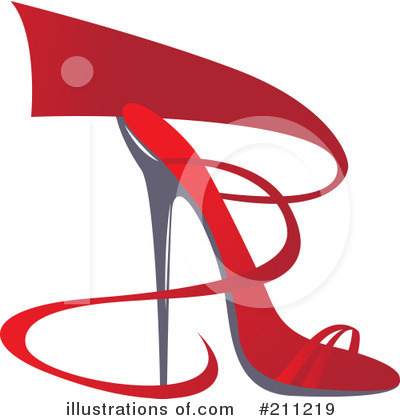 Royalty-Free (RF) High Heel Clipart Illustration by Eugene - Stock Sample #211219
