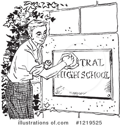 Royalty-Free (RF) High School Clipart Illustration by Picsburg - Stock Sample #1219525