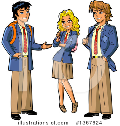 Royalty-Free (RF) High School Clipart Illustration by Clip Art Mascots - Stock Sample #1367624