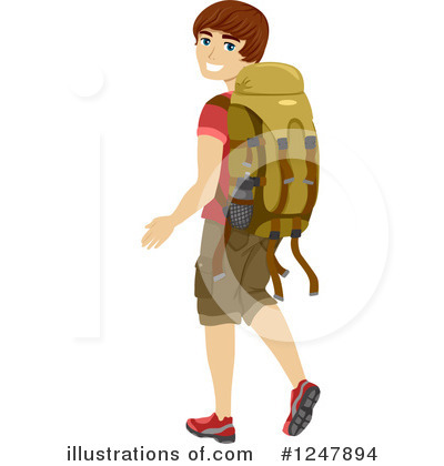 Royalty-Free (RF) Hiking Clipart Illustration by BNP Design Studio - Stock Sample #1247894
