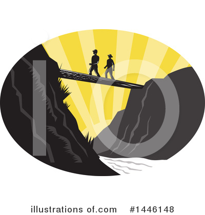 Royalty-Free (RF) Hiking Clipart Illustration by patrimonio - Stock Sample #1446148