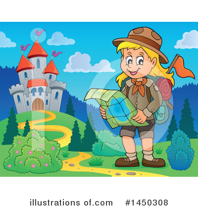 Royalty-Free (RF) Hiking Clipart Illustration by visekart - Stock Sample #1450308