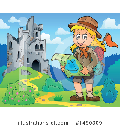 Royalty-Free (RF) Hiking Clipart Illustration by visekart - Stock Sample #1450309
