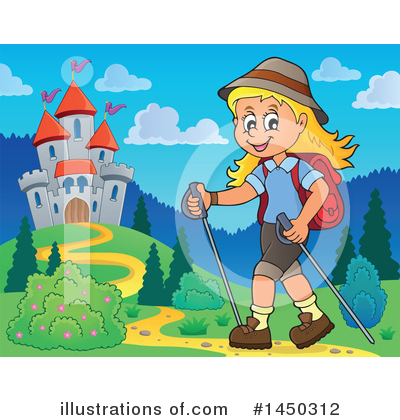 Royalty-Free (RF) Hiking Clipart Illustration by visekart - Stock Sample #1450312