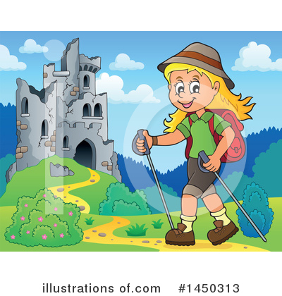 Royalty-Free (RF) Hiking Clipart Illustration by visekart - Stock Sample #1450313