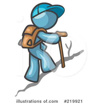 Hiking Clipart #219921 by Leo Blanchette