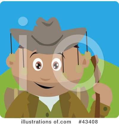 Hiker Clipart #43408 by Dennis Holmes Designs