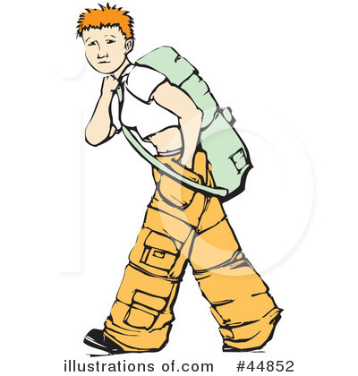 Royalty-Free (RF) Hiking Clipart Illustration by xunantunich - Stock Sample #44852