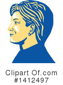 Hillary Clinton Clipart #1412497 by patrimonio
