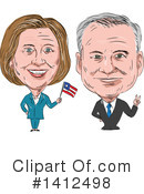 Hillary Clinton Clipart #1412498 by patrimonio