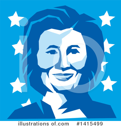 Royalty-Free (RF) Hillary Clinton Clipart Illustration by patrimonio - Stock Sample #1415499