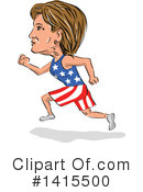 Hillary Clinton Clipart #1415500 by patrimonio