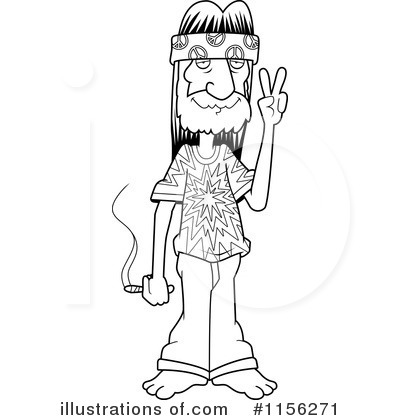 Hippie Clipart #1156271 by Cory Thoman