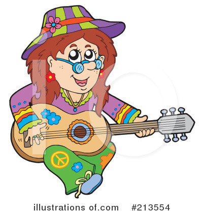 Royalty-Free (RF) Hippie Clipart Illustration by visekart - Stock Sample #213554