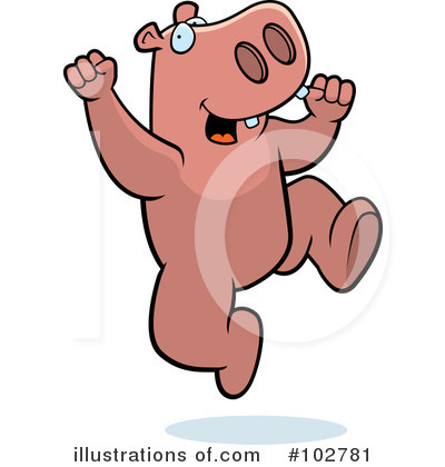 Hippo Clipart #102781 by Cory Thoman