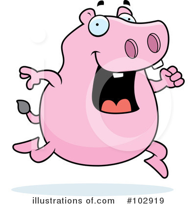 Royalty-Free (RF) Hippo Clipart Illustration by Cory Thoman - Stock Sample #102919