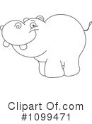 Hippo Clipart #1099471 by yayayoyo