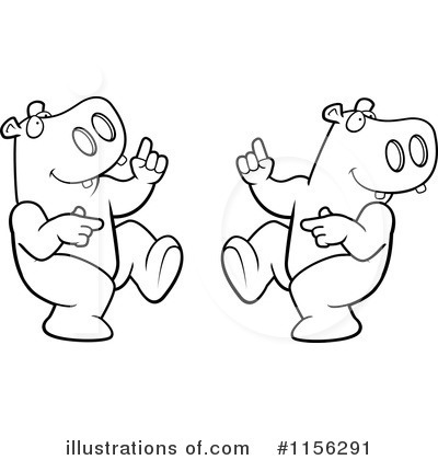 Royalty-Free (RF) Hippo Clipart Illustration by Cory Thoman - Stock Sample #1156291