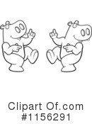 Hippo Clipart #1156291 by Cory Thoman