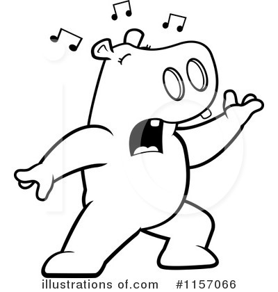 Royalty-Free (RF) Hippo Clipart Illustration by Cory Thoman - Stock Sample #1157066