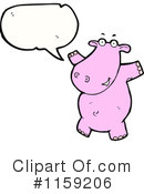 Hippo Clipart #1159206 by lineartestpilot