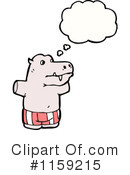 Hippo Clipart #1159215 by lineartestpilot