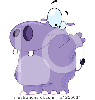 Royalty-Free (RF) Hippo Clipart Illustration by yayayoyo - Stock Sample #1255034