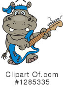 Hippo Clipart #1285335 by Dennis Holmes Designs
