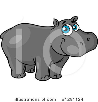 Royalty-Free (RF) Hippo Clipart Illustration by Vector Tradition SM - Stock Sample #1291124