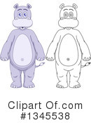 Hippo Clipart #1345538 by Liron Peer