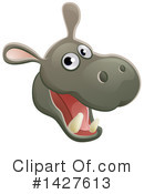 Hippo Clipart #1427613 by AtStockIllustration